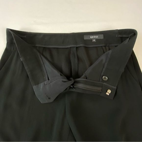Womens Black Gucci Dress Pants, Size 42 - Picture 5 of 15